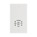 BG White Moulded Shaver Socket 820 available from RS Electrical Supplies