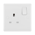 BG White Moulded 13A Single Socket 821DP available from RS Electrical Supplies