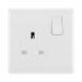 BG White Moulded 13A Single Socket 821DP available from RS Electrical Supplies