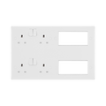 BG White Moulded Electrical Media Plate 8222EM8 available from RS Electrical Supplies
