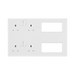 BG White Moulded Electrical Media Plate 8222EM8 available from RS Electrical Supplies