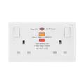 BG White Moulded 13A Double Socket with RCD 822ARCD available from RS Electrical Supplies