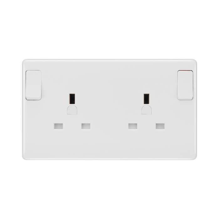 BG White Moulded 1G to 2G Converter 822CON available from RS Electrical Supplies