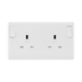 BG White Moulded 1G to 2G Converter 822CON available from RS Electrical Supplies