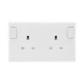 BG White Moulded 13A Double Socket 822DPOB available from RS Electrical Supplies