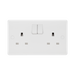 BG White Moulded 13A Double Socket 822DP available from RS Electrical Supplies