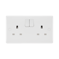 BG White Moulded 13A SP Double Socket 822 available from RS Electrical Supplies