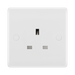 BG White Moulded 13A Unswitched Single Socket 823 available from RS Electrical Supplies