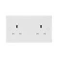 BG White Moulded 13A Unswitched Double Socket 824 available from RS Electrical Supplies