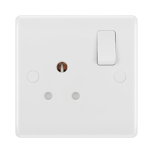 BG White Moulded 5A Unswitched Single Socket 829S available from RS Electrical Supplies