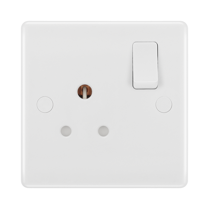 BG White Moulded 5A Unswitched Single Socket 829S available from RS Electrical Supplies
