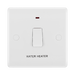 BG White Moulded 20A DP Switch with Neon Flex and Marked Water Heater 833WH available from RS Electrical Supplies