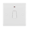 BG White Moulded 20A Double Pole Switch with Neon and Flex Outlet 833 available from RS Electrical Supplies