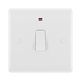 BG White Moulded 20A Double Pole Switch with Neon and Flex Outlet 833 available from RS Electrical Supplies