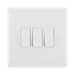 BG White Moulded 3G 2W Light Switch 843 available from RS Electrical Supplies