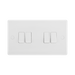 BG White Moulded 4G 2W Light Switch 844 available from RS Electrical Supplies