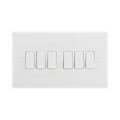 BG White Moulded 6G 2W Light Switch 846 available from RS Electrical Supplies