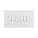 BG White Moulded 6G 2W Light Switch 846 available from RS Electrical Supplies