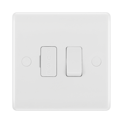 BG White Moulded 13A Switched Spur 850