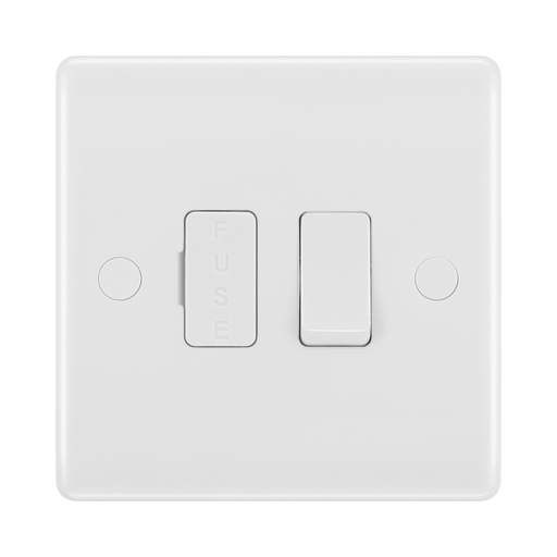 BG White Moulded 13A Switched Spur 850 available from RS Electrical Supplies