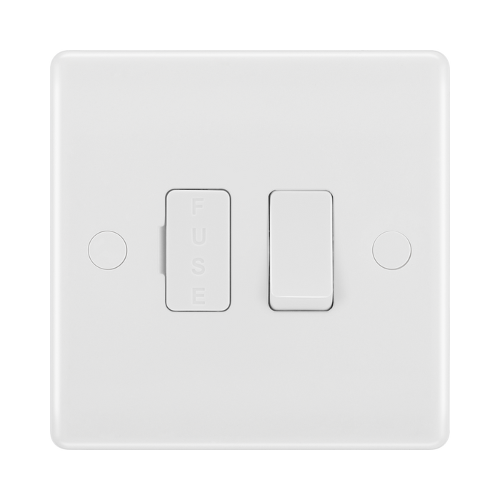 BG White Moulded 13A Switched Spur 850 available from RS Electrical Supplies