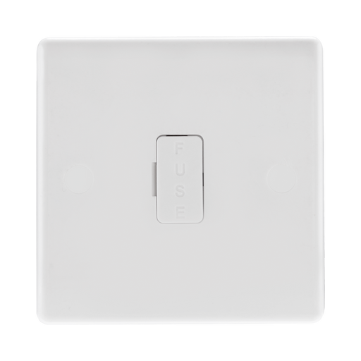 BG White Moulded 13A Unswitched Spur 854 available from RS Electrical Supplies