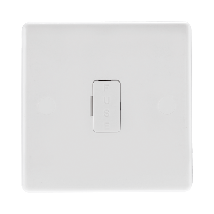 BG White Moulded 13A Unswitched Spur 854 available from RS Electrical Supplies