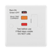 BG White Moulded 13A Fused Connection Unit 855ARCD available from RS Electrical Supplies