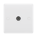 BG White Moulded Co-axial Socket 860 available from RS Electrical Supplies