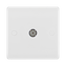 BG White Moulded Isolated Co-axial Socket 862 available from RS Electrical Supplies