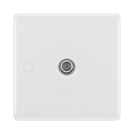 BG White Moulded Satellite Socket 864 available from RS Electrical Supplies