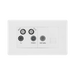 BG White Moulded Combination TV Socket 869 available from RS Electrical Supplies