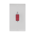 BG White Moulded 45A Cooker Switch with Neon 872 available from RS Electrical Supplies