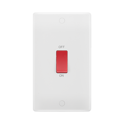 BG White Moulded 45A Cooker Switch 873 available from RS Electrical Supplies