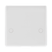 BG White Moulded 45A Cooker Outlet Plate 879 available from RS Electrical Supplies