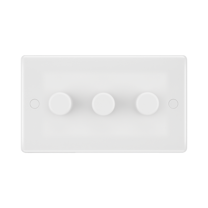 BG White Moulded 3G Dimmer Switch 883 available from RS Electrical Supplies