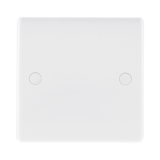 BG White Moulded Single Blank Plate 894 available from RS Electrical Supplies