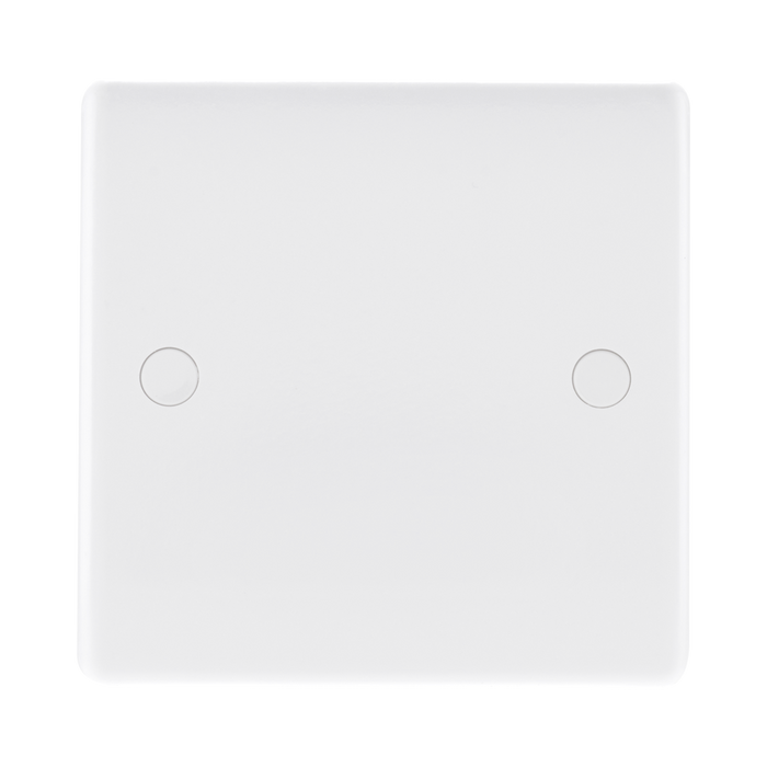 BG White Moulded Single Blank Plate 894 available from RS Electrical Supplies