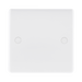 BG White Moulded Single Blank Plate 894 available from RS Electrical Supplies