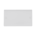 BG White Moulded Double Blank Plate 895 available from RS Electrical Supplies