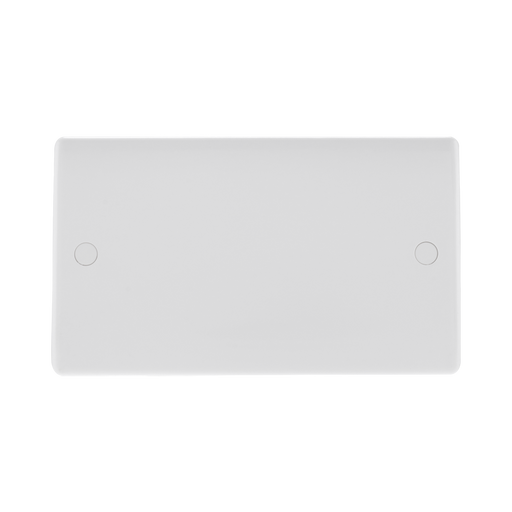 BG White Moulded Double Blank Plate 895 available from RS Electrical Supplies