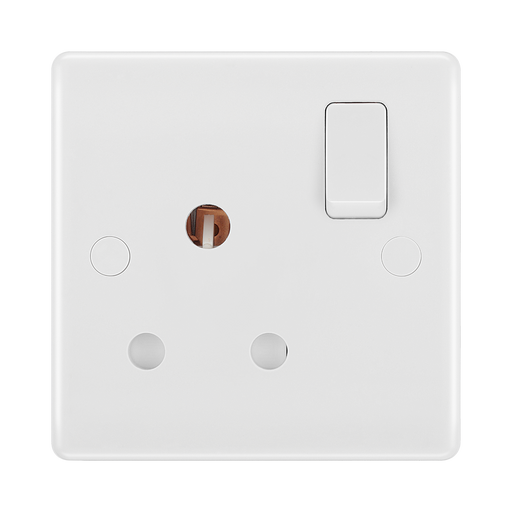 BG White Moulded 15A Single Socket 899 available from RS Electrical Supplies