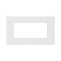 BG White Moulded 4G Euro Plate 8EMR4 available from RS Electrical Supplies