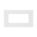 BG White Moulded 4G Euro Plate 8EMR4 available from RS Electrical Supplies
