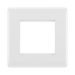 BG White Moulded 2G Euro Plate 8EMS2 available from RS Electrical Supplies
