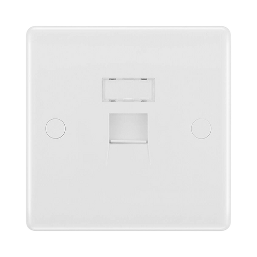 BG White Moulded RJ45 Cat6 Data Outlet 8RJ45/1 available from RS Electrical Supplies