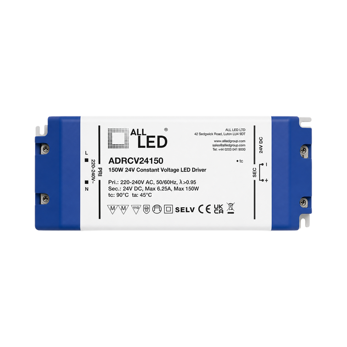 ALL LED Drive24 24V Constant Voltage LED Driver 150W – Non-Dimmable