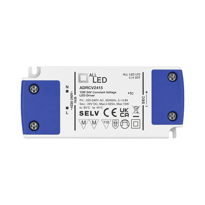 ALL LED Drive24 24V Constant Voltage LED Driver 15W – Non-Dimmable