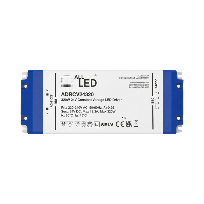ALL LED Drive24 24V Constant Voltage LED Driver 320W – Non-Dimmable