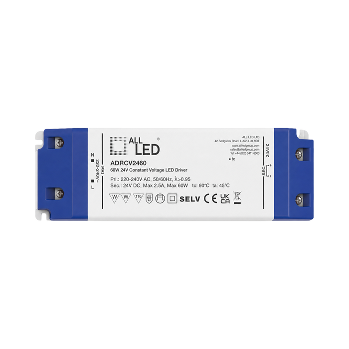 ALL LED Drive24 24V Constant Voltage LED Driver 60W – Non-Dimmable